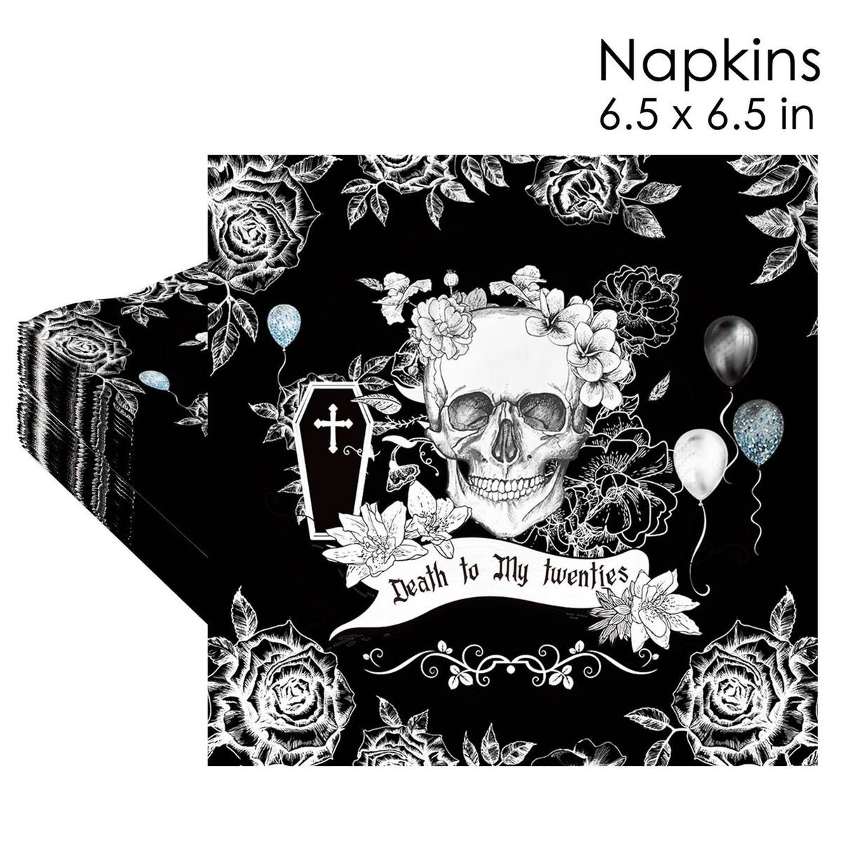 Blue Hydrangea Floral Napkins