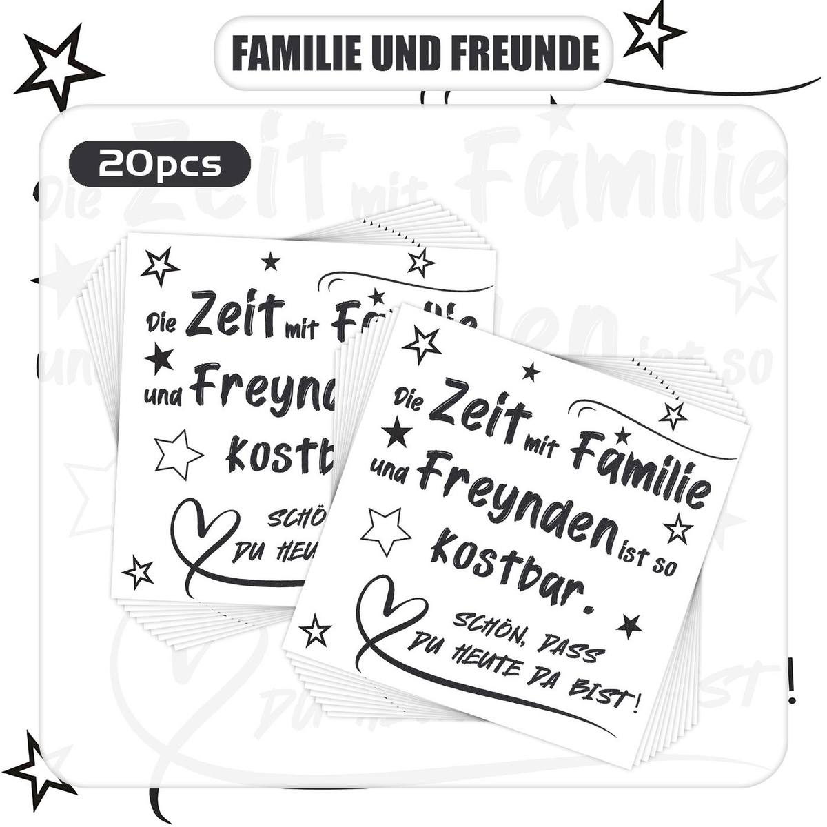 German Familie & Freunde Napkins