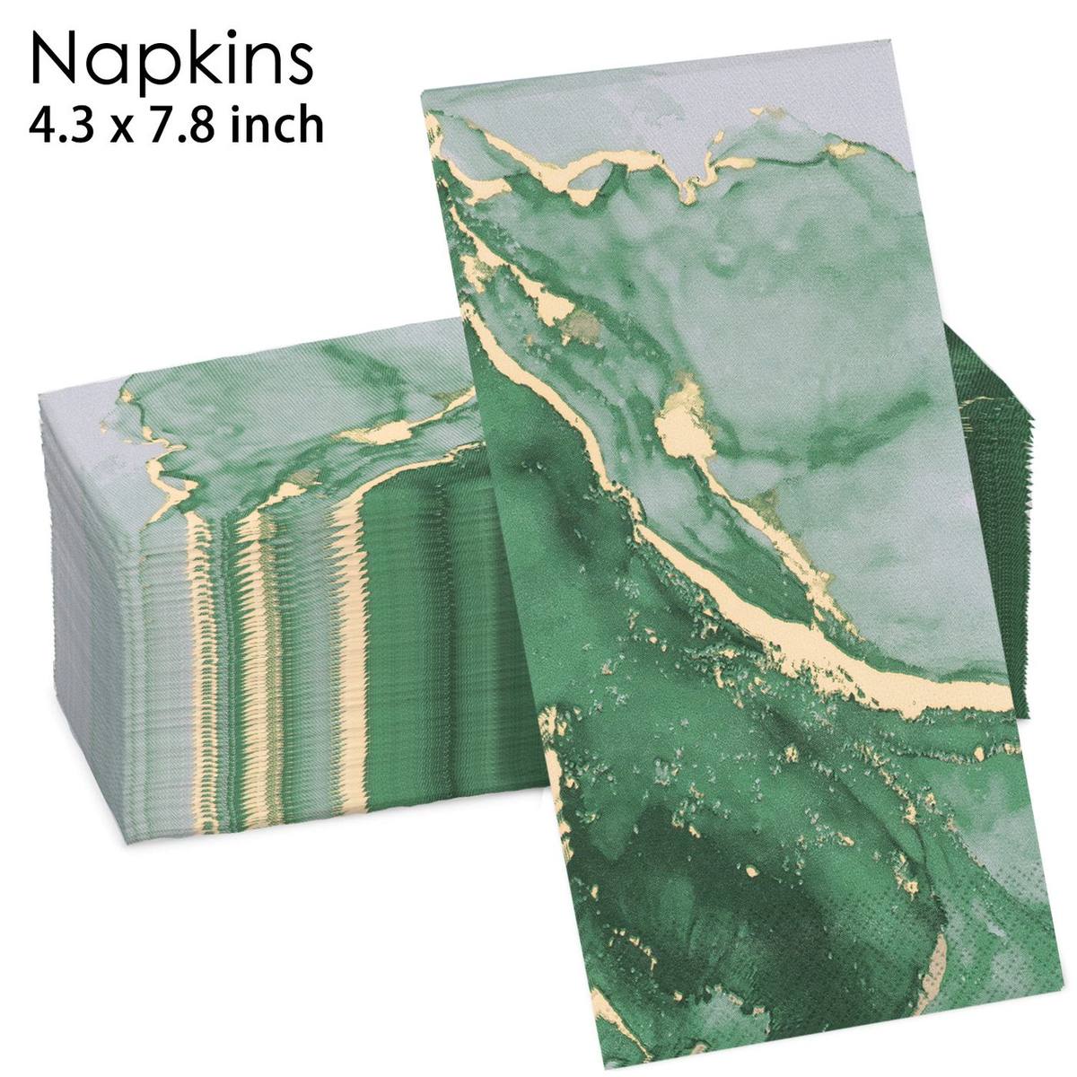 Green Marble Agate Napkins