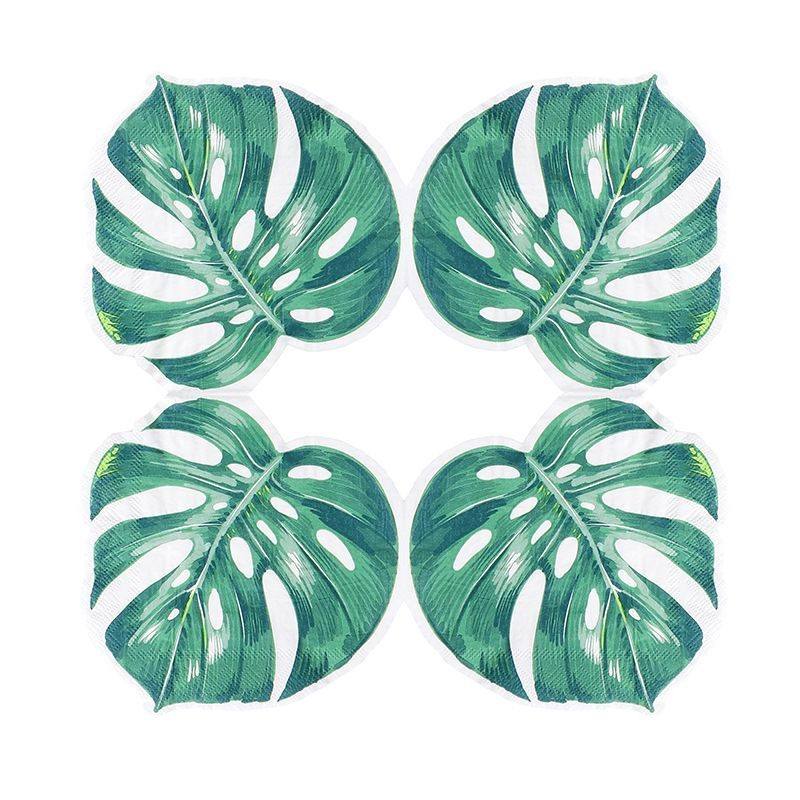 Monstera Leaf Green Napkins