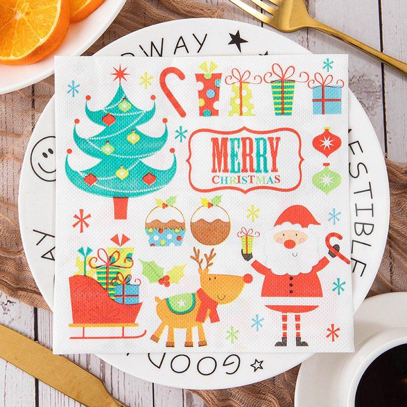Retro Christmas Icons Napkins