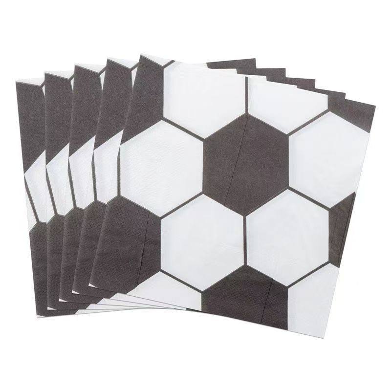 Soccer Ball Hexagon Napkins