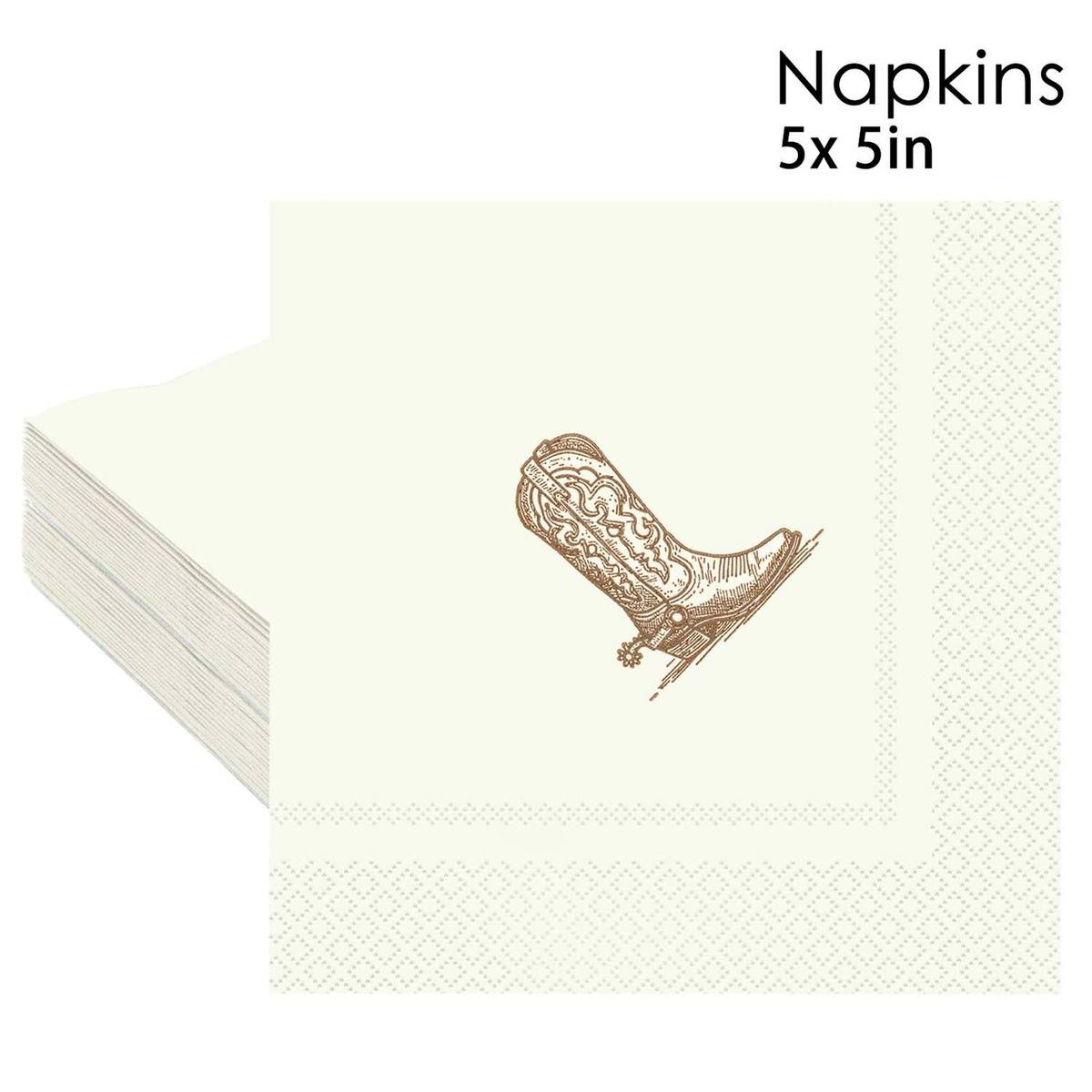 Western Cowboy Boot Napkins