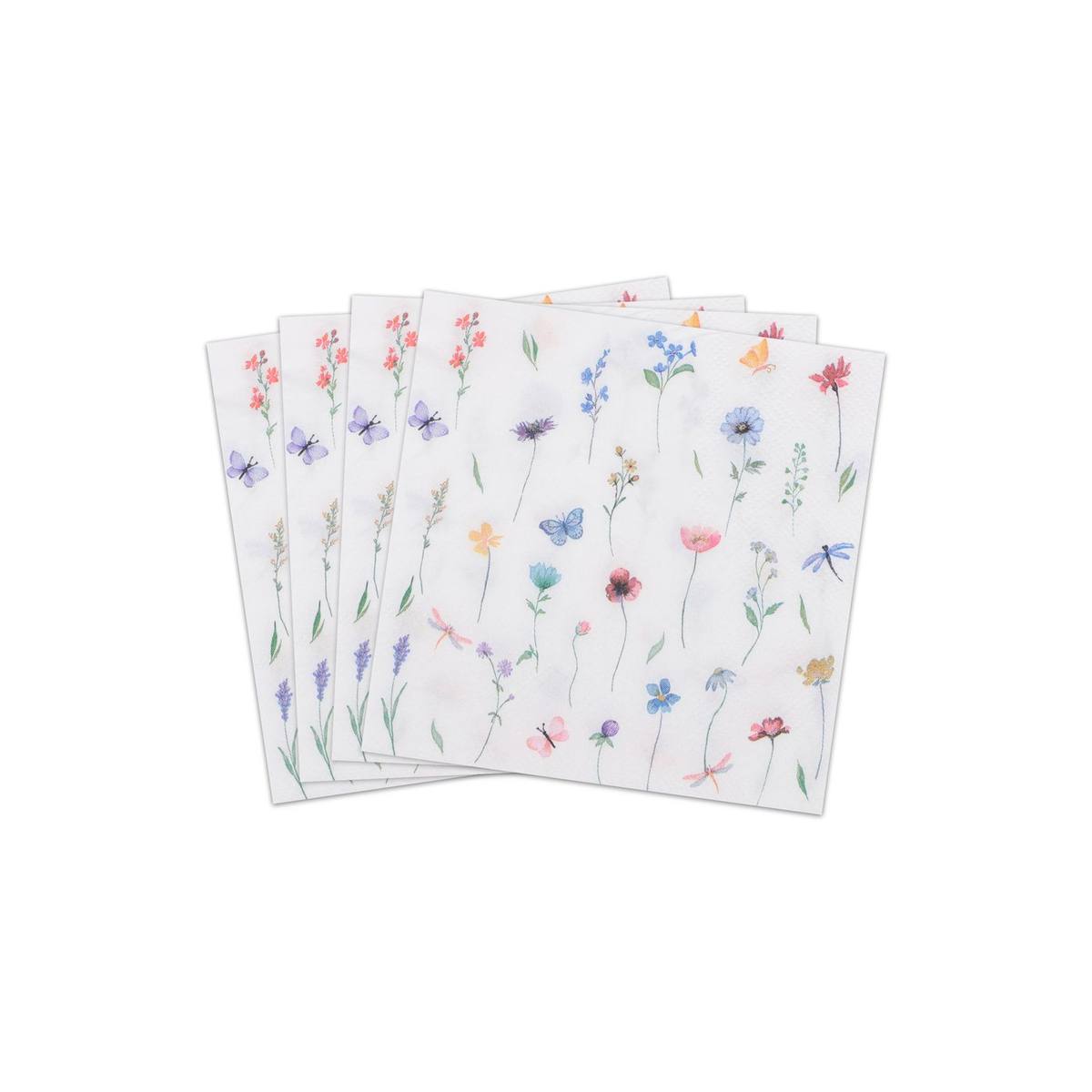 Wildflower Butterfly Scattered Napkins